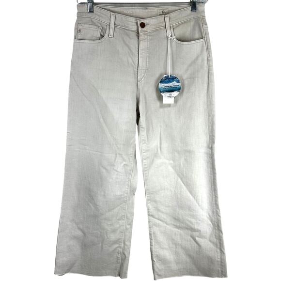 AG Adriano Goldschmied NWT The Etta High Waist Crop Raw Hem Jeans Size 32R - Picture 2 of 11